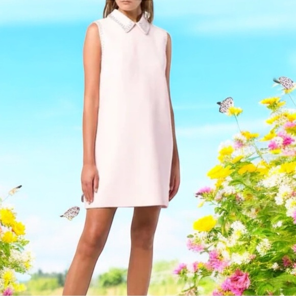 Miu Miu Rhinestone Embellished Straight Dress - Picture 1 of 7